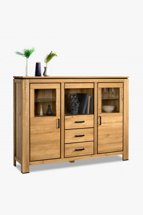 Drevený príborník z dubového dreva